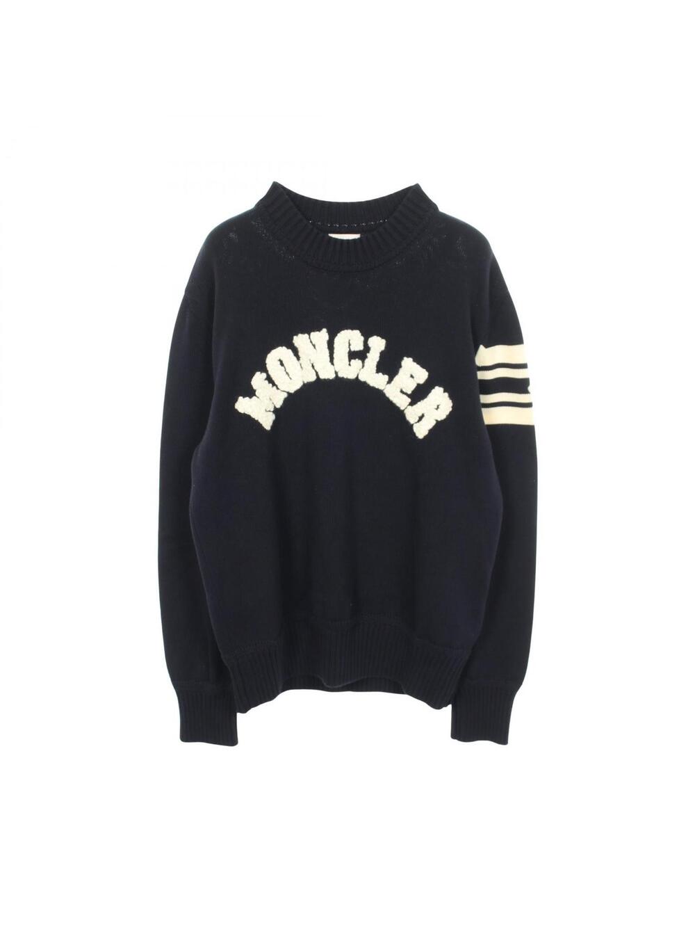 Moncler Logo Knitwear Sweatshirt Cotton #350109M62B